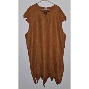 Flintstones Barney Rubble Spirit Halloween Costume Brown Tunic Men's Adult L/XL